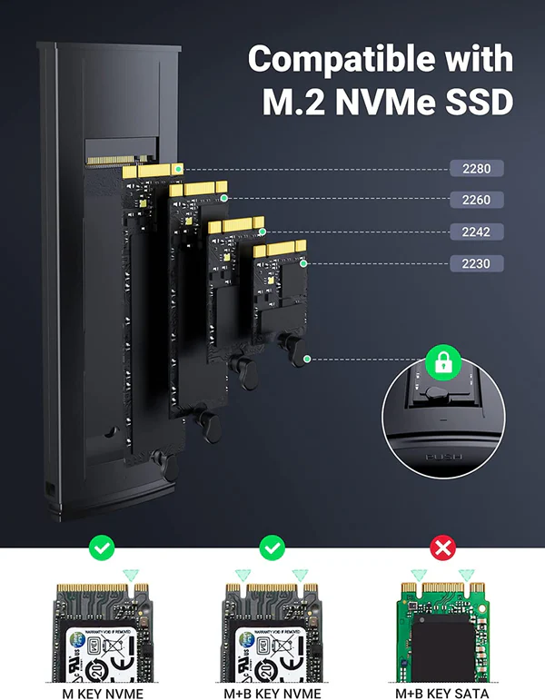 Ugreen USB-C 10Gbps to M.2 NVMe SSD Enclosure 5